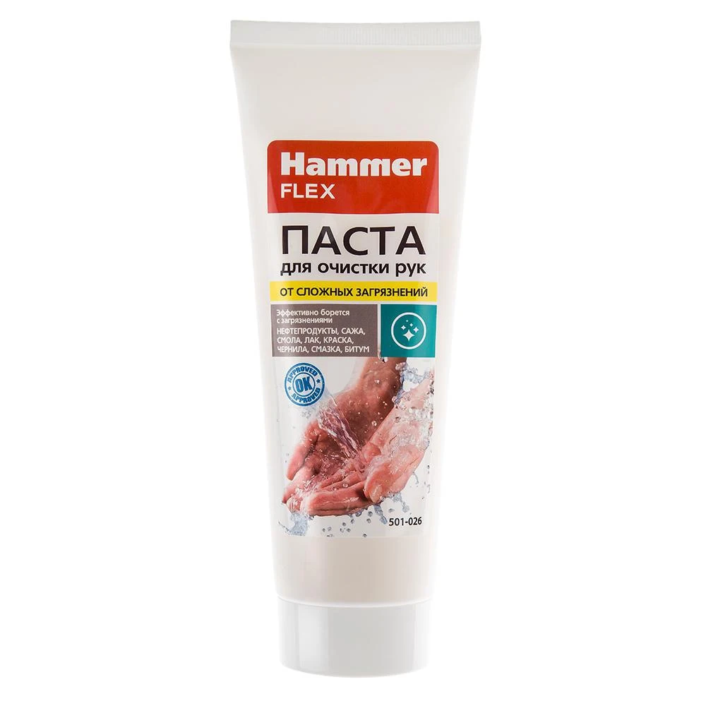 Hammer flex hand cleansing paste 501-026 from hard pollution in a 200 ml tube Engine Care Car Wash Maintenance Automobiles Parts Accessories |