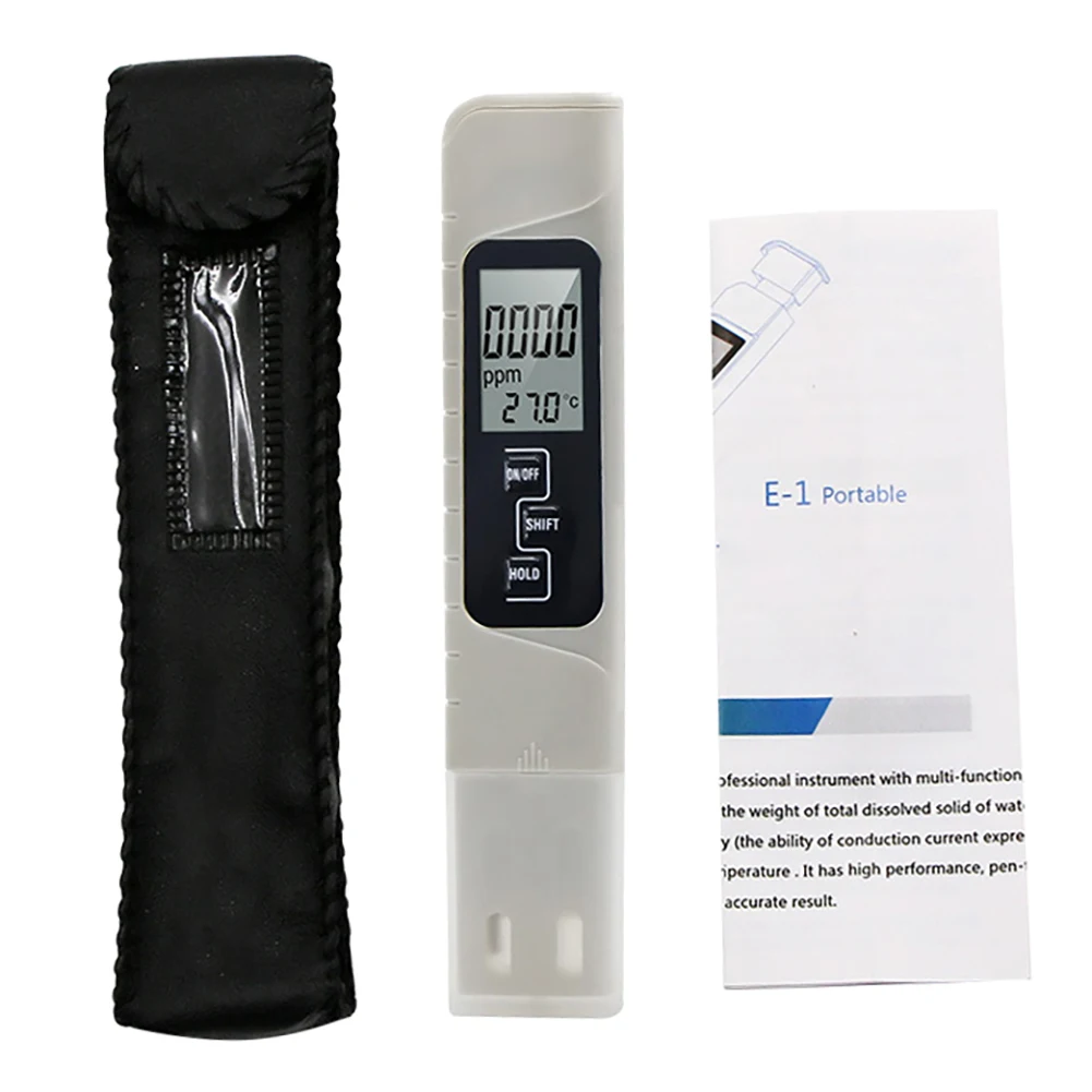 Digital Multifunctional 3 In 1 LCD Monitor TDS EC Meter Water Quality Test Tools pools spas drink quality monitoring TDS Meter