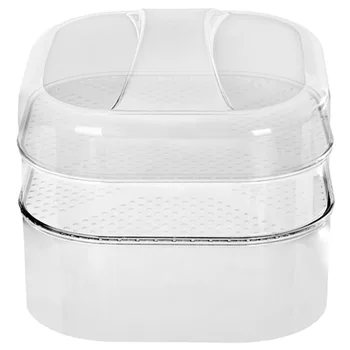 

3Pcs Food Covers Stackable Transparent Multi-Layer Dustproof Fruit Cover Food Cover Leftovers Cover for Home Kitchen