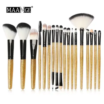 

Professional Makeup Brushes Eye Shadow Eyeliner Eyelash Lip Foundation Powder Make Up Brush Cosmetic Beauty Tool Kit 18 Pcs/set