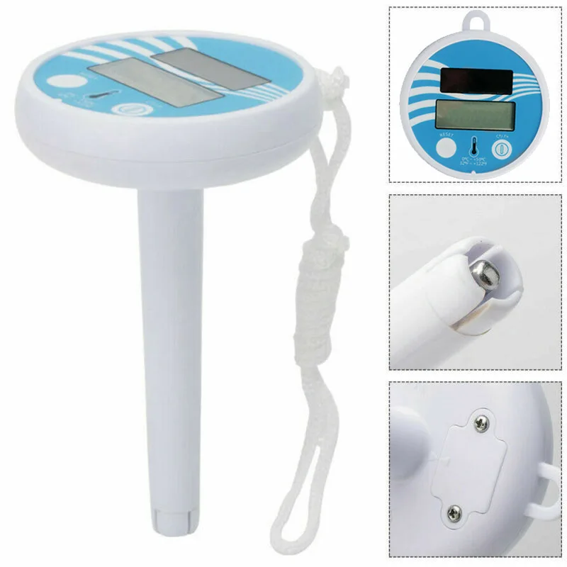 

Solar Powered Digital Thermometer Swimming Floating Pond Pool Temperature Gauge 0-50 Degrees Celsius Thermometer