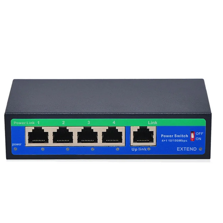 

4 port 100Mbps passive desktop poe switches with 24V 3Apower supply