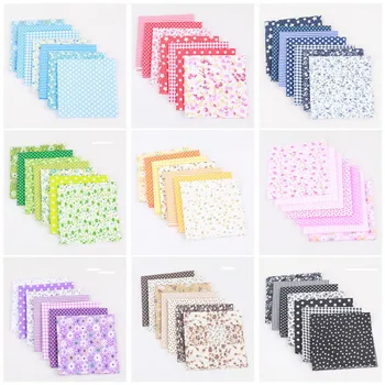 

DIY Mask Random Color Cotton Fabric Printed Patchwork Bundle For Sewing Fat Scrapbooking Pattern 25x25cm 70Pieces/Lot