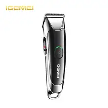 IGEMEI парикмахерские профессиональные кусачки для маникюра триммер для волос перезаряжаемая детская машинка для стрижки взрослых электрическая бритва лезвие из нержавеющей стали