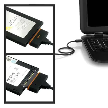 

NEW USB 3.0 To SATA 22 Pin 2.5" Inch Hard Disk Drive SSD Adapter Connector Cable CH1 dropshipping