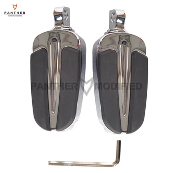 

Chrome Universal 10mm Motorcycle Foot Pegs Footrests Moto Foot Rest case for Harley Heritage Softail with Male Mount-Style