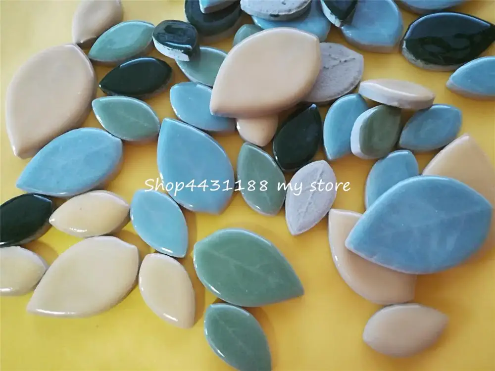 200 г DIY креативное ручное украшение листья фарфоровая мозаика кристальная