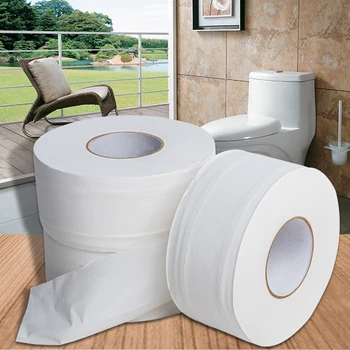 

Jumbo Roll Toilet Paper 4-Layer Native Wood Soft Toilet Paper Pulp Home Rolling Paper Strong Water Absorption toliet paper
