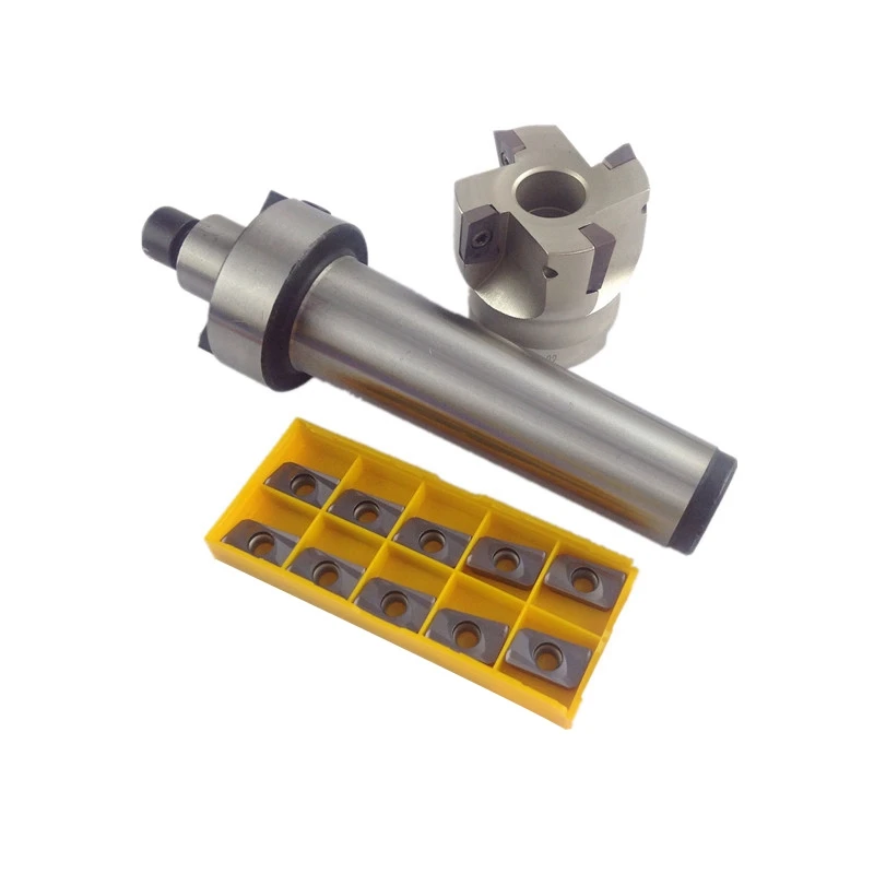 

Mt2 Fmb22 M10 Shank Bap400R 50 22 Face Milling Cnc Cutter + 10Pcs Apmt1604 Inserts For Power Tool