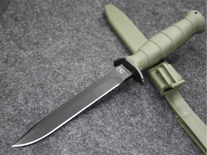 ToughKeng Военный Зеленый Тактический нож для выживания с фиксированным лезвием 440c