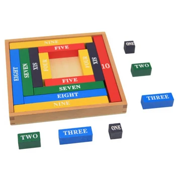 

Creative Teaching Aids Colorful Decimal Bar Set Early Learning Wooden Toys for Kids Math Teaching Set Educational Toys