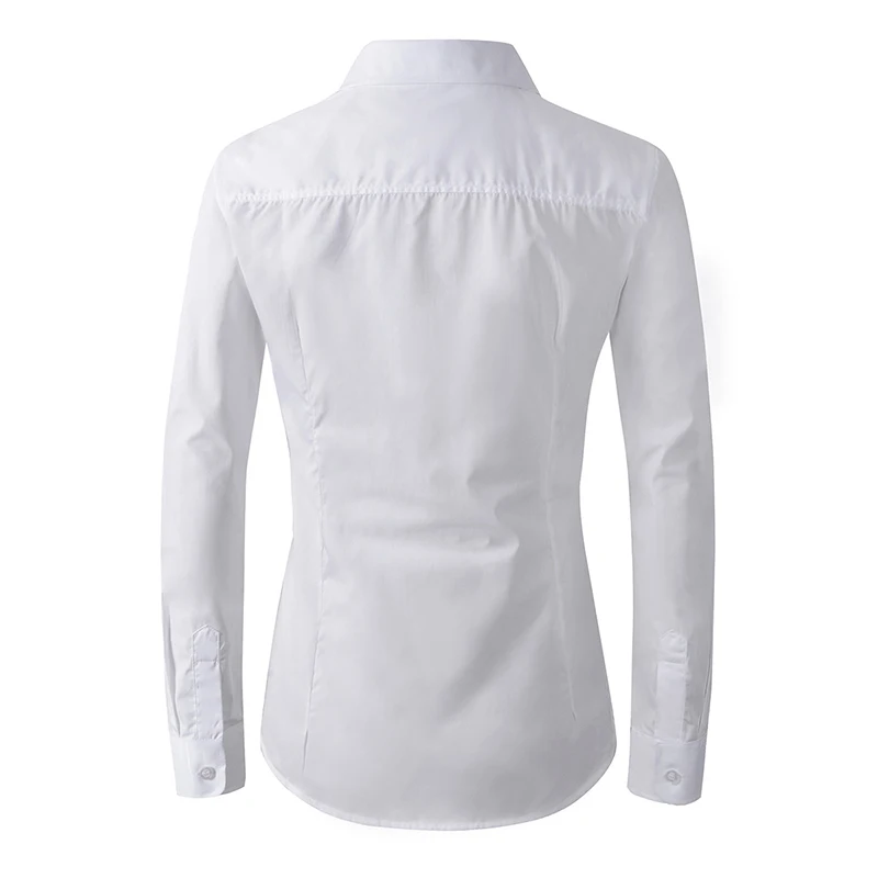 Women's White Simple Shirt - Image 2