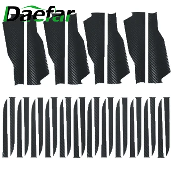 

Daefar 4D Carbon Fiber Car Wheel Tire Hub Stickers Rim Sticker For Peugeot 2008 2014 Car Styling