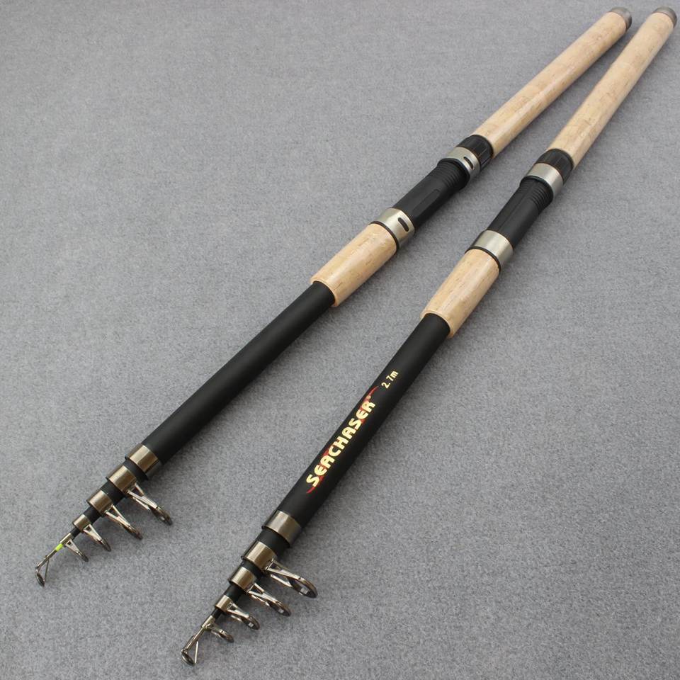 Качественная Удочка 2,1 м 4,5 м телескопическая удочка высокая производительность морской Спиннинг Удочка деревянная ручка поток лиса|Удочки|   | АлиЭкспресс