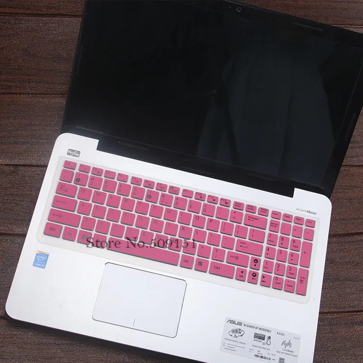 Pink 15.6 inch Laptop Keyboard Cover Protective Skin For ASUS VivoBook D541NA D540S D540YA k56C K56CB K56CM A550C VX501 FX550 G551VW - Цвет: Pink