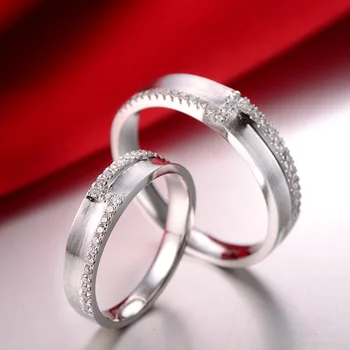 

18ct Gold Diamond Couple Set Rings Wedding Bands Engagement Rings for Men Women Free DHL Shipping