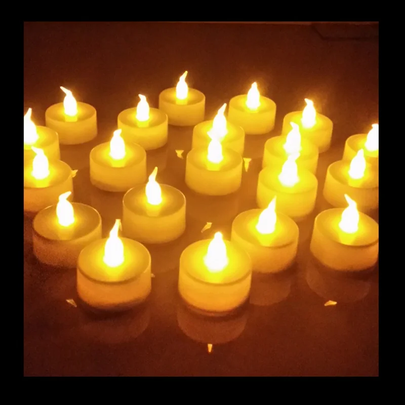 12Pcs LED Candle Wax Flameless Christmas Lamp Lights Wedding Home Candles Decor
