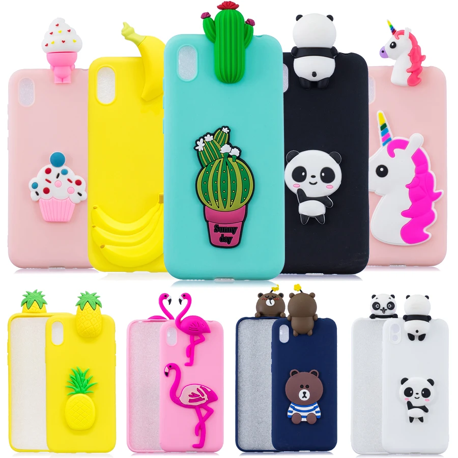 3D панда с рисунком кактуса Кейс для Samsung Galaxy A71 A51 A41 A31 A21 A21S A11 A01 A10S A81 чехлы из