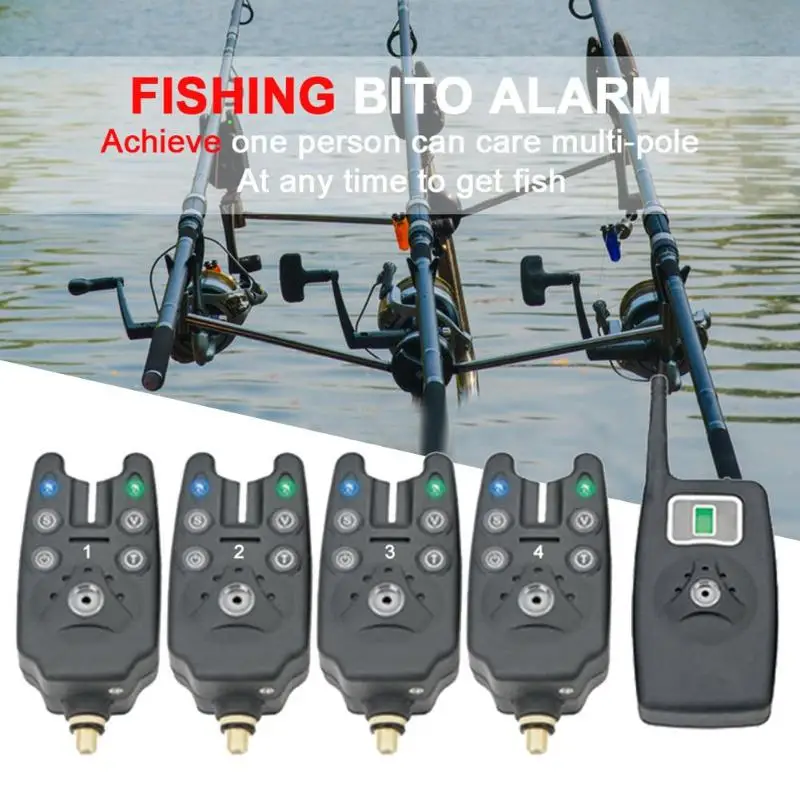 

Durable Fishing Bite Alarms Multi-function Wireless Fishing Bite Alarms+Receiver+Case without Battery Fishing Accessories