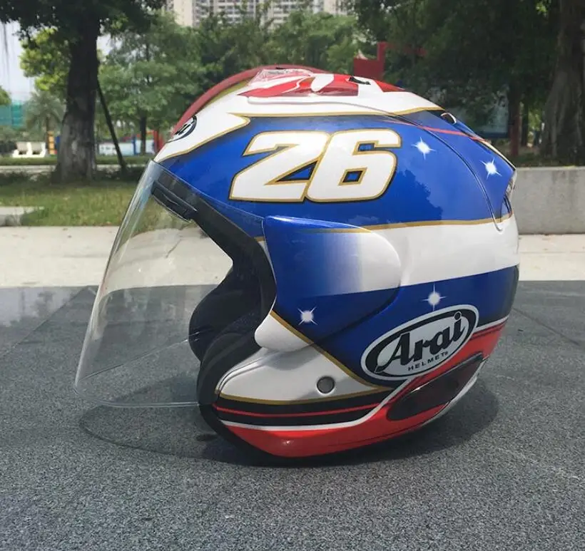 Arai R3 шлем мотоциклетный шлем с открытым внедорожным мотоциклетным шлемом Размер: S M L XL XXL, Опционный трехцветный объектив 06