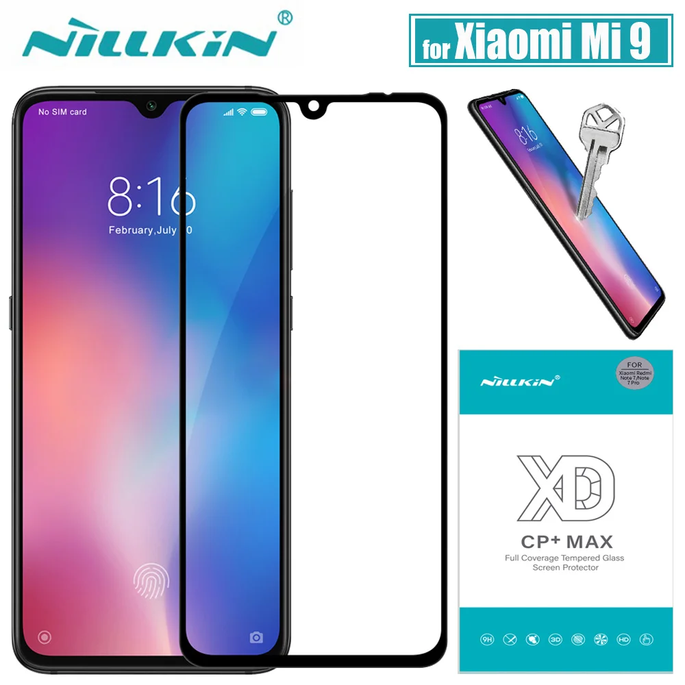 

Nillkin XD Full Coverage Glass on Xiaomi Mi 9 Screen Protector 9H Hard Safety Protective Glass on Xiaomi Mi9 Explore Tempered