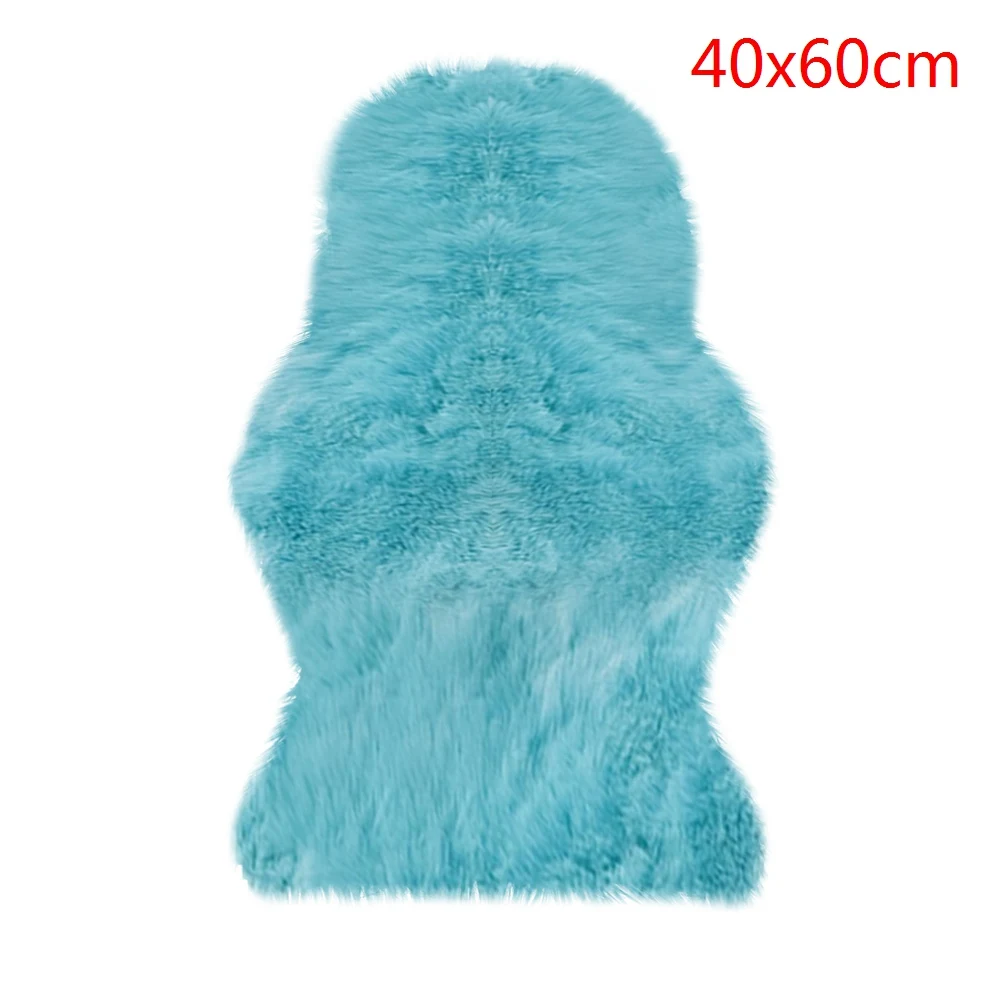 A14 40x60cm DIDIHOU, мех, Искусственная овчина, мохнатый ковер, для гостиной, моющийся, для спальни, искусственный коврик, кожа, мех, однотонный, пушистый, ковер для спальни - Цвет: A14 40x60cm