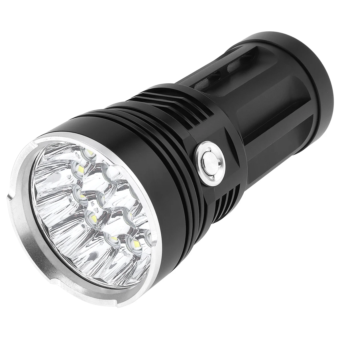 SecurityIng 16x XM-L T6 LED 4800Lumens Super Bright LED Flashlight Support 18650 Flashlights Rechargeable Mini Light for Fishing