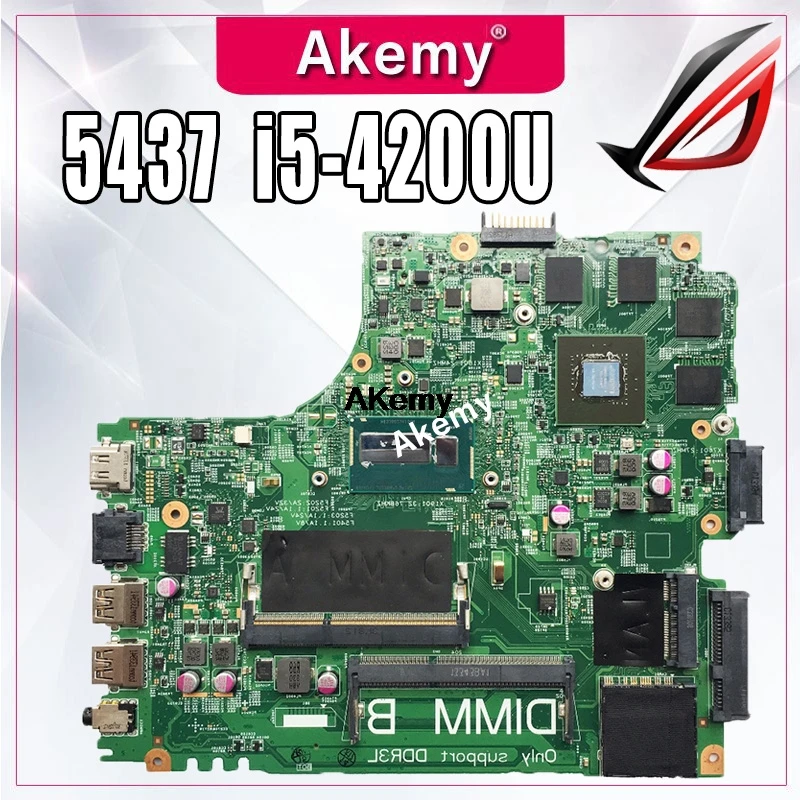 Совершенно I5-4200U GT750/2 GB для Dell Inspiron 3437 5437 материнская плата для ноутбука 12307-2 PWB: VKJ89 CN-0CN2DV CN2DV материнская плата