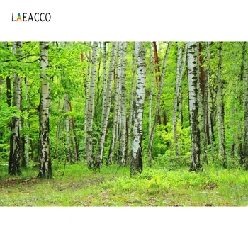 

Laeacco Spring Green Forest Trees Scenic Girl Photography Backdrops Photo Backdrop Custom Backgrounds Props For Photo Studio