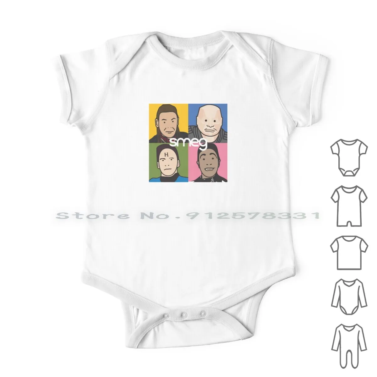 Smeg Vestiti Per Neonati Pagliaccetti Tute In Cotone Red Dwarf Blur Music Sci Fi Smeg Britpop Dischi In Vinile Grammofono Popart