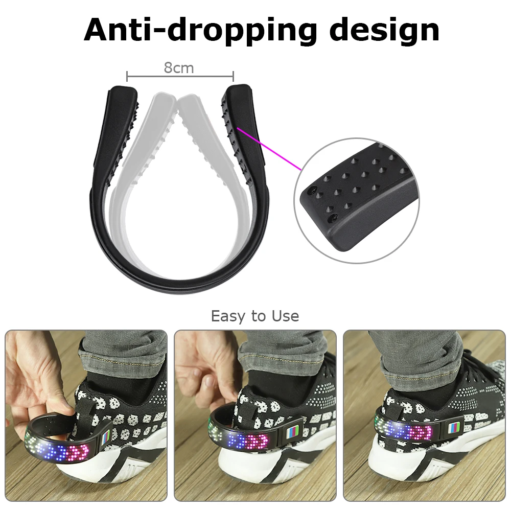 LED Shoe Clip Light for Decoration LED Luminous Shoe Clip Night Safety Warning LED Flash Light For Running Cycling Bike