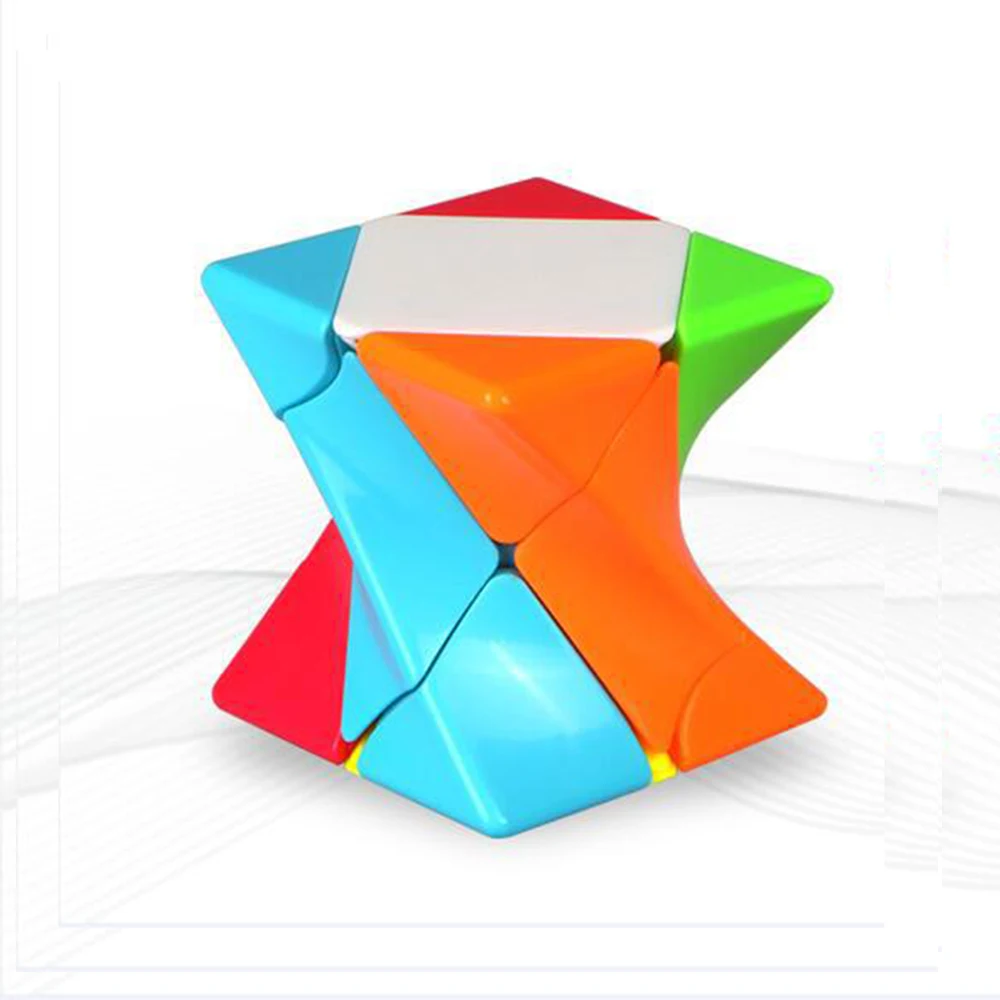 Multi IQ-Cubes QiYi MoFangGe Twisty Skew Cube высокоскоростной куб головоломка магический Профессиональный обучающий и развивающий куб Magicos детские игрушки - Цвет: Multi
