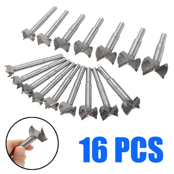 

16Pcs/Set 15-35mm Forstner Wood Drill Bit Self Centering Hole Saw Cutter Woodworking Tools Set For DIY Carpentry