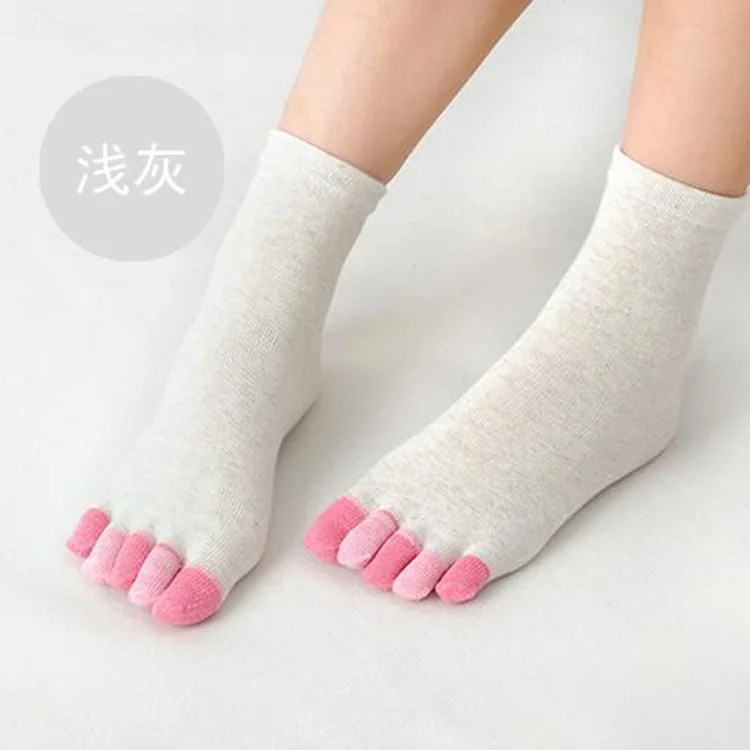 Automne hiver calzini chaorap mujer пять пальцев хлопок осень зима e girl skarpety смешные рождественские женские носки sokken для женщин - Цвет: 3