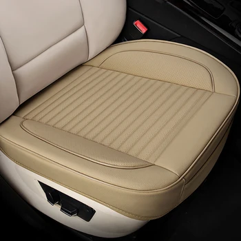 

1pcs Universal Car Front Seat Cushion Seat Cover Pad Mat Protector for Auto Supplies Office Chair Non-slip with PU Leather