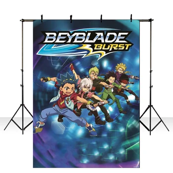 

Background Photography Beyblade Burst Back with New Spin Custom Photo Backgrounds Backdrop Vinyl Photography Backdrops