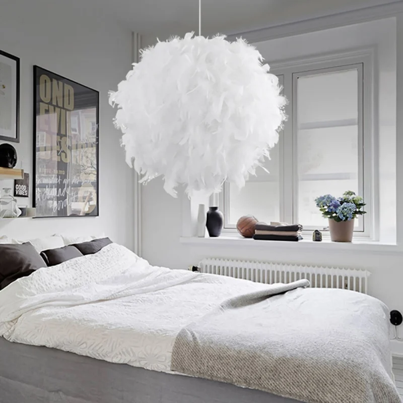

Household Romantic Feather Chandelier Unique White Feather Chandelier Home Improvement household feather chandelierll