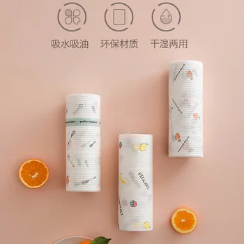 

Hot Sales Wet and Dry Dual Purpose Lazy Cleaning cloth Multi-functional Scouring Pad Disposable Environmentally Friendly Thick C