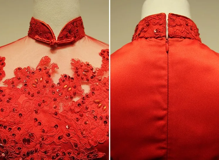 Casamento вечерние платья vestido de festa longo с высоким воротом новые модные красные короткие платья подружки невесты