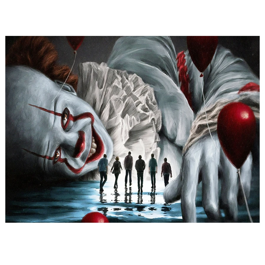 

5D DIY Full Square Round Diamond painting Horror movie character Diamond Embroidery rhinestones decoration mosaic pictures