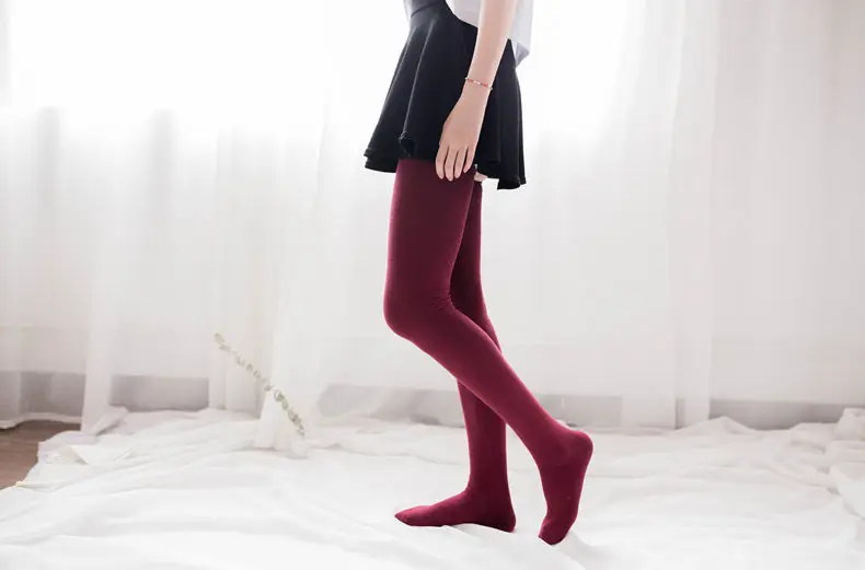Модные женские эластичные гольфы, Осень-зима, новые женские носки 80 см, хлопковые мягкие удобные гольфы(SO01