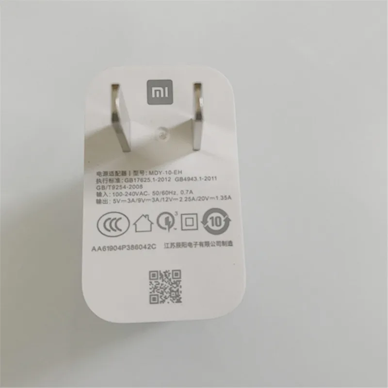 US Charger Xiaomi mi 9 QC4.0 27 Вт Usb быстрое зарядное устройство Быстрая Зарядка адаптер type C кабель для mi 8 6 A2 A3 9T mi x 2s 3 красный mi K20 Note 7 8 Pro - Тип штекера: US Charger