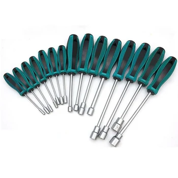 

1Pcs 3MM-14MM Socket Wrench Screwdriver Metal Hex Nut Key Manual Tool Screwdriver Hand Tools