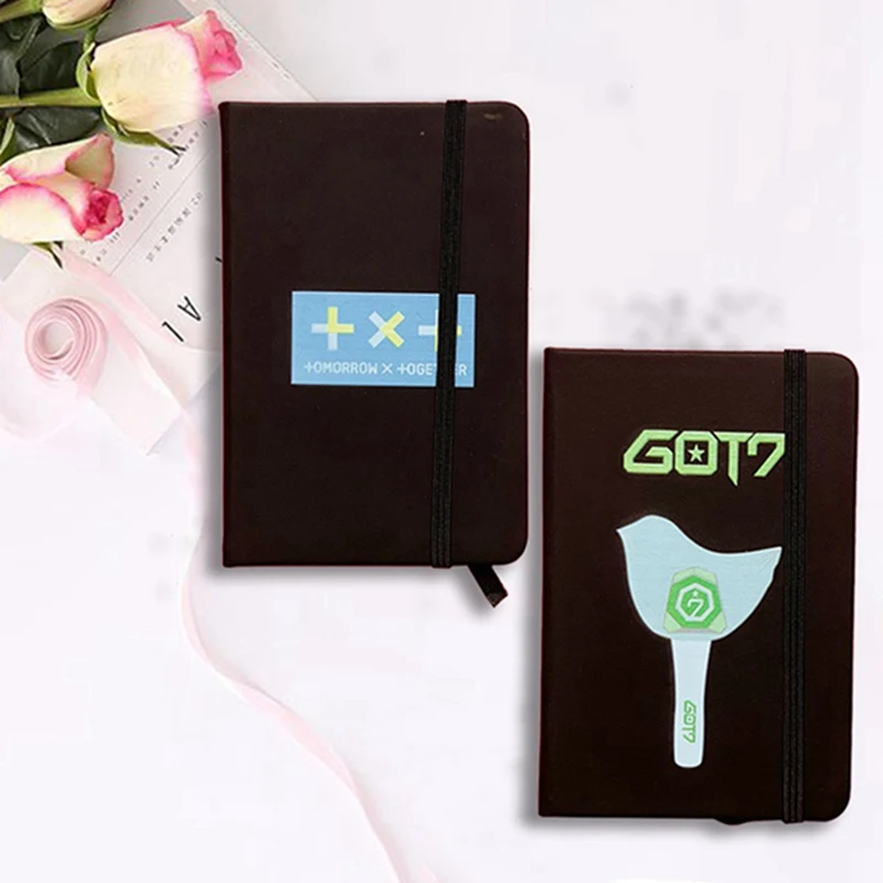 BLACKPINK Got7 два раза TXT 17 блокнот ПУ школьные принадлежности тетрадь мультфильм Pocketbook подарки