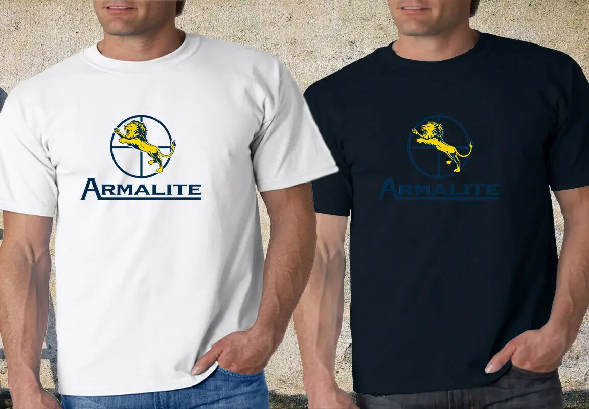 Новая мужская черно белая футболка с логотипом Armalite| |