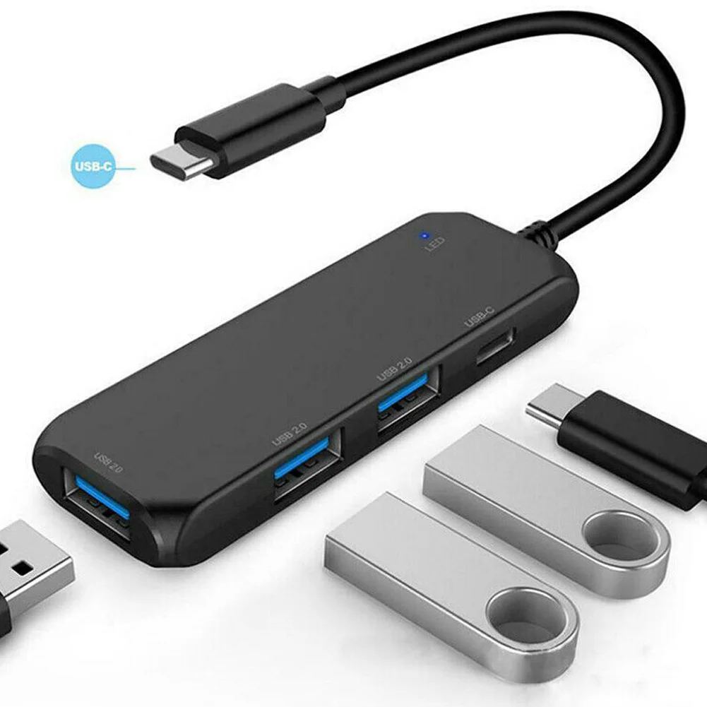 Горячий Портативный USB-C 4K концентратор тип-c к USB 2,0 адаптер с 1 разъемом 4 гнезда BUS66
