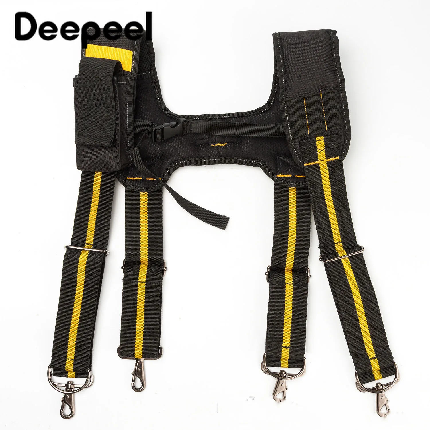 Deepeel/1 шт., 5 см* 150 см, мужской ремень из полиэстера для инструментов, подтяжки с 4 крючками, регулируемые эластичные подтяжки, практичные подтяжки YB616