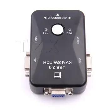 

2019 Newest USB KVM Switch Switcher 2 Port VGA SVGA Switch Box USB 2.0 Mouse Keyboard 1920*1440 Switch