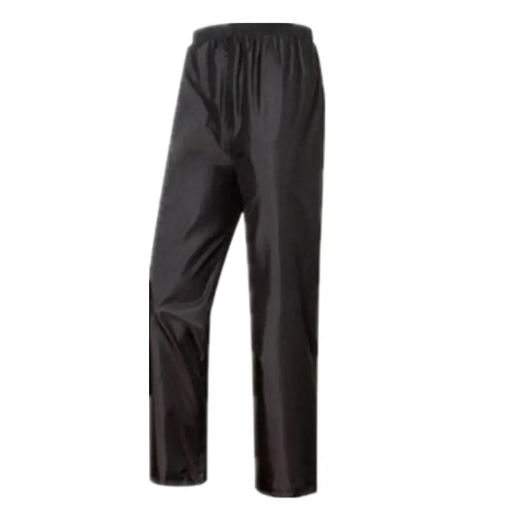 Мужской и Женский двойной дождевик; непромокаемые штаны для путешествий на открытом воздухе водонепроницаемые дышащие рабочие дождевые штаны - Цвет: bLACK double layer