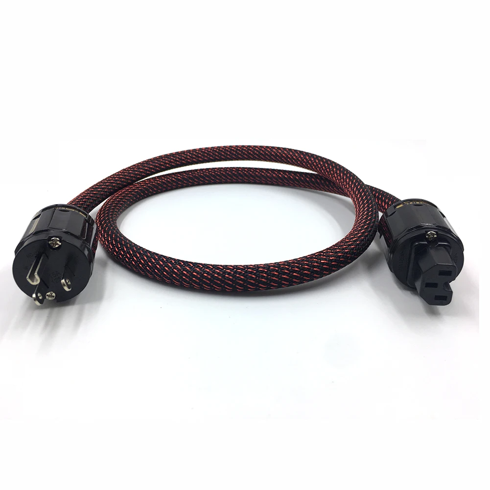 

HIFI AC Power Cable US Schuko Power line Schuko Power Cord CD amplifier amp US Power Plug Cable